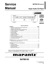 Marantz SA7001 OEM Service