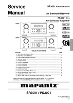 Marantz SR3001 OEM Service