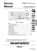 Marantz SR5001 OEM Service