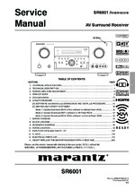 Marantz SR6001 OEM Service