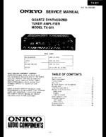ONKYO TX811 OEM Service
