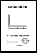 Vizio P42HDTV10A Service Guide