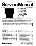 Panasonic PT47WX33G OEM Service