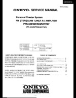 Onkyo PTS307 OEM Service