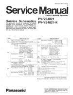 Panasonic PVVS4821 OEM Service