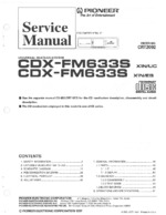 PIONEER CDX-FM633S OEM Service