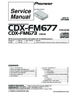 Pioneer CDXFM673 OEM Service