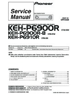 Pioneer KEH-P6900R OEM Service