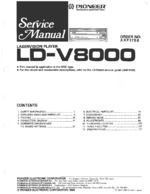 PIONEER LD-V8000 OEM Service