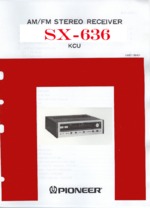 Pioneer SX-636GN OEM Service