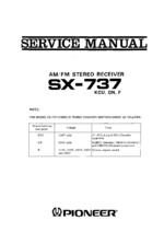 Pioneer SX-737F OEM Service