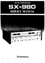 Pioneer SX-980KU OEM Service