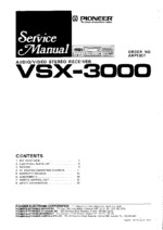 PIONEER VSX-3000 OEM Service
