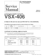 PIONEER VSX406 OEM Service