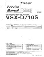 PIONEER VSX-D710S OEM Service