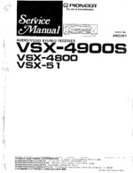 Pioneer VSX-51 Schematic Only