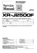 Pioneer XRJ2500F OEM Service