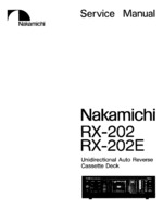 Nakamichi RX202 OEM Service