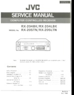 JVC RX204 OEM Service