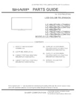 SHARP LC70LE845U Service Guide