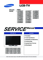 Samsung LE37B550A Service Guide