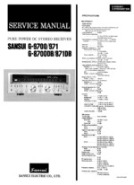 Sansui G-8700DB OEM Service