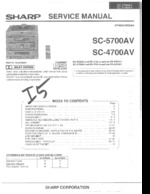 SHARP SC-5700AV OEM Service