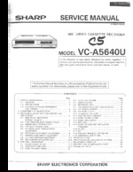SHARP VCA5640U OEM Service