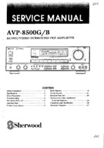 Sherwood AVP-8500 OEM Service