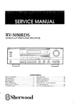 Sherwood RV-5050RDS OEM Service