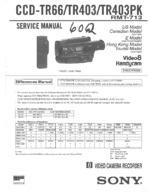 SONY CCDTR403 OEM Service