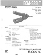 SONY ECM-939LT OEM Service