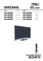 Sony KDL-40W4000 OEM Service
