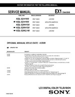 Sony KDL-52W4100 OEM Service