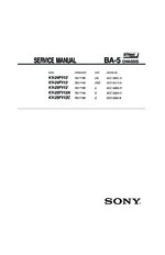Sony KV24FV12 OEM Service