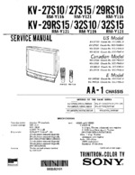 Sony KV27S15 OEM Service