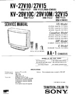 Sony KV27V10 OEM Service