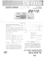 SONY STRVX450 OEM Service