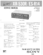 SONY XR530R OEM Service