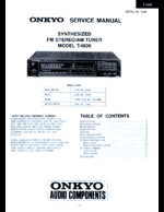 Onkyo T4500 OEM Service