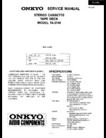Onkyo TA2140 OEM Service