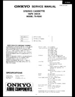 Onkyo TAR200 OEM Service