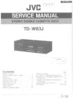 JVC TDW83 OEM Service