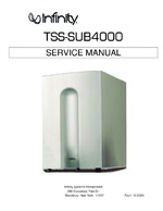 Infinity TSS4000 OEM Service