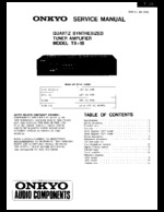 Onkyo TX18 OEM Service