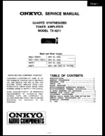 Onkyo TX8211 OEM Service