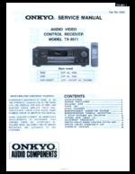 Onkyo TX8511 OEM Service