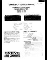 Onkyo TX906 OEM Service