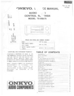 ONKYO TXDS575 OEM Service