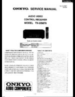 Onkyo TXDS676 OEM Service